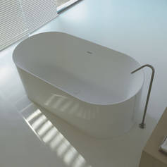 Colacril Dual Ovalbadewanne freistehend wei�, 160x80cm, in Polymineral, art. 961680