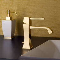 Gessi Mimi Waschtischarmatur gold geb�rstet, art. 31101.078