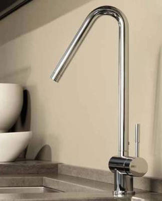 Gessi Oxygene Sp�ltischmischer in chrom mit 360� schwenkbarem Auslauf, art. 13197.031, auch in Edelstahl geb�rstet Finox erh�ltlich