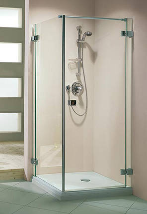 Duka Aura Modell Pura 5000, Eckkabine mit Schwenkt�r und Seitenwand, Art. TW1 L/R + W1 L/R, Ma�: variabel (fast an jede Raumsituation anpassbar)