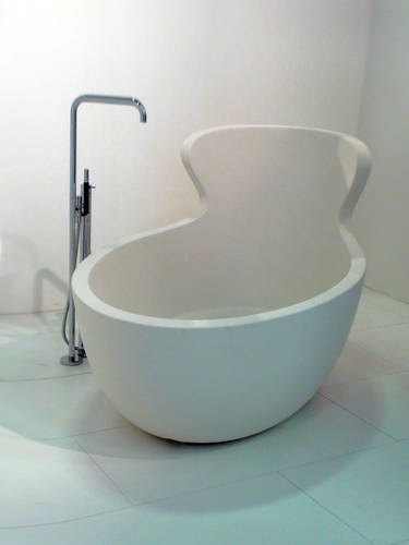 Arne Badewanne freistehend wei� matt, ARN1 018, Gr��e 1660x1000x500/940mm, in Resin Titanic