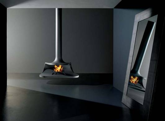 Drop, Design Massimo Iosa Ghini, Antrax it, zentraler offener Kamin, Gr��e 1510x1130mm