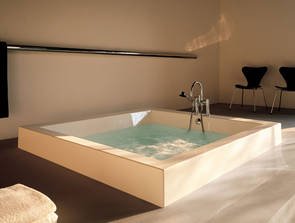 Kos Grande Quadra XXL Badewanne, Design Palomba, Gr��e 1800x1800x600mm, Farbe wei�