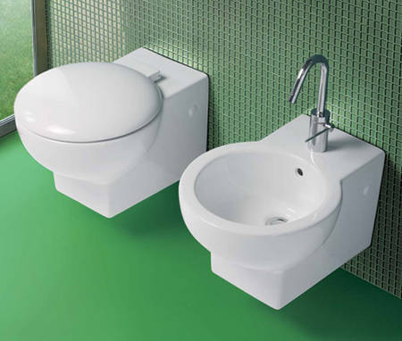 Hatria You & me WC wandh�ngend wei�, art. Y0J7 und You & me Bidet wandh�ngend wei�, art. Y0J9