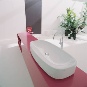 Flaminia Step Aufsatzwaschtisch 110x50cm wei�, art. SE412