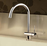 Gessi Oxygene K�chenmischer in chrom, art. 13183.031, Auslauf 360� schwenkbar, auch in Edelstahl geb�rstet erh�ltlich