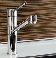Gessi Oxygene K�chenmischer in chrom mit 360� drehbarem Auslauf, art. 23521.031, auch in Edelstahl geb�rstet Finox erh�ltlich