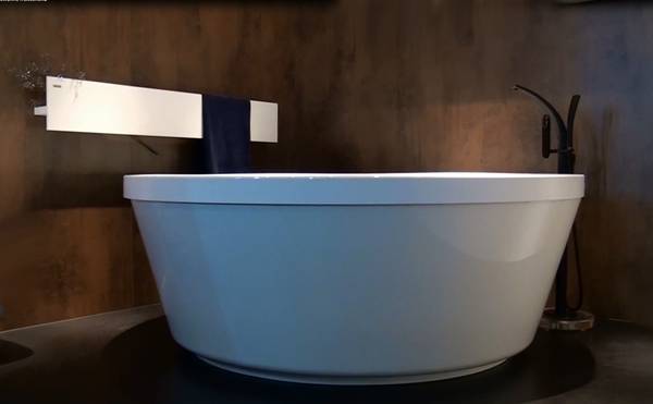 Kos geo badewanne rund freistehende badewanne 180cm durchmesser ...