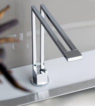 Gessi Duplice K�chenmischer in chrom, Auslauf 360� schwenkbar, art. 17043.031, auch in Edelstahl geb�rstet Finox erh�ltlich