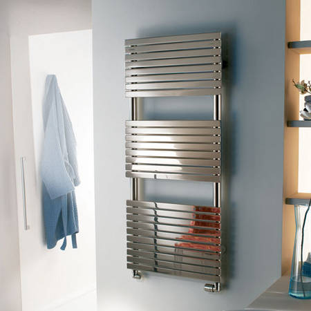 Stefania inox lucido, Cordivari Design, Badheizk�rper in Edelstahl hochglanz-poliert, Gr��e 600x1120mm, 15 Jahre Garantie
