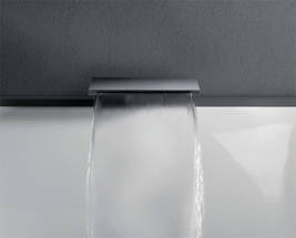 Gessi Privatewellness Cascata Badewannen Wasserfall Einlauf chrom, art. 20192.031