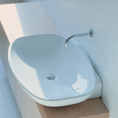 Flaminia Nuda Waschtisch 85, aufgesetzt oder wandh�ngend einsetzbar, art. 5080