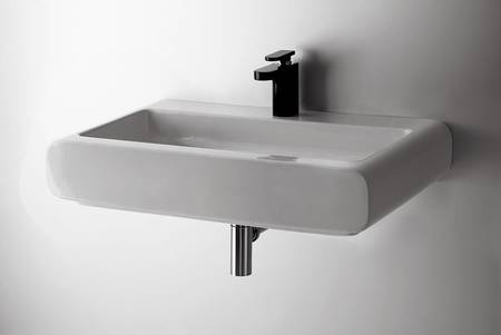 Serie OH by Simone Micheli, Simas, Civita Castellana, Designwaschtisch, Gr��e 90x50cm, art. OH12, Farbe wei�