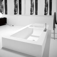 antoniolupi Biblio Einbaubadewanne, in Corian gefertigt, in folgenden Gr��en erh�ltlich: 1800x800mm, art. BIBLIO80 oder 1900x900mm, art. BIBLIO81, Design by Nevio Tellatin