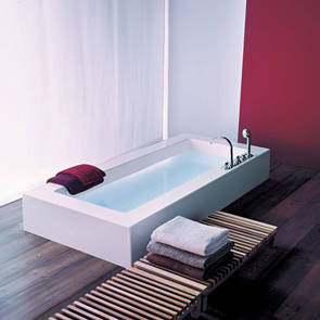 Grande semi incasso, Kos Italia, Design Ludovica & Roberto Palomba, Halbeinbau-Badewanne, Gr��e 1940x900x300mm, Farbe: wei�