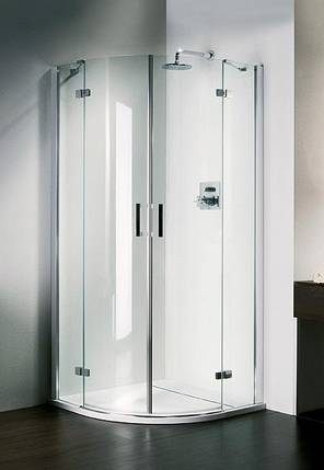 Duka Vertica Modell Gallery 3000, Rundkabine mit 2 Schwenkt�ren mit Fixteilen, Art. GR2P, Ma�: f�r g�ngige Duschwannen in den Gr��en 800x800mm, 900x900mm, 1000x1000mm und asymmetrische Duschwannen