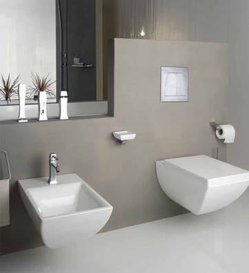 Mimi WC wandh�ngend, art. 37513 und Mimi Bidet wandh�ngend, art. 37515