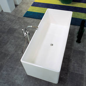 Flaminia Wash Badewanne freistehend 170x70cm, art. MW170, in Pietraluce wei�