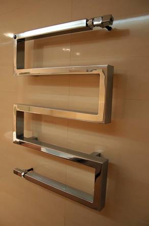 Snake 50 Design-Badheizk�rper chrom, (hochglanz), Gr��e 500x710mm