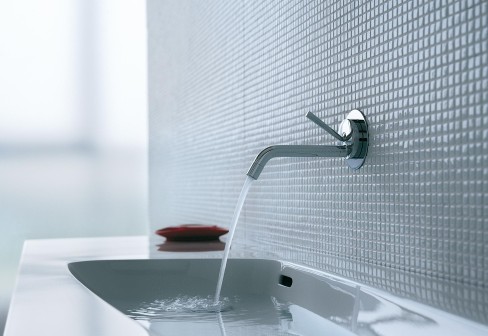 Serie Isy, Zucchetti Italia, Design Matteo Thun, Waschtisch-Wandarmatur, art. ZP1020, Oberfl�che verchromt
