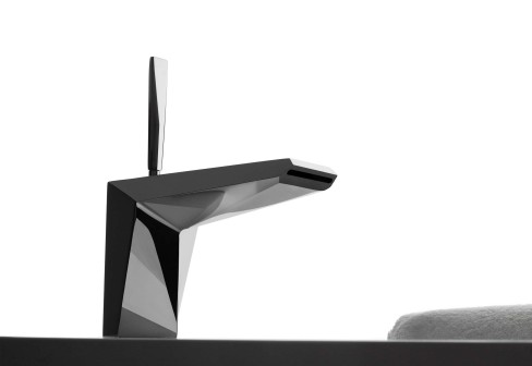 Serie Wosh, Zucchetti Rubinetterie, Design William Sawaya, Waschtisch-Einhebelmischer, art. ZW1192, Oberfl�che verchromt